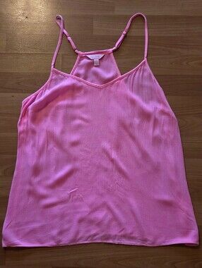 Lilly Pulitzer Pink Sleeveless V-Neck Cami Tank Top